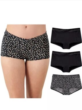 MAIDENFORM🖤 3-Pack Everyday Luxe Stretch Micro Boyshort SIZE 2X